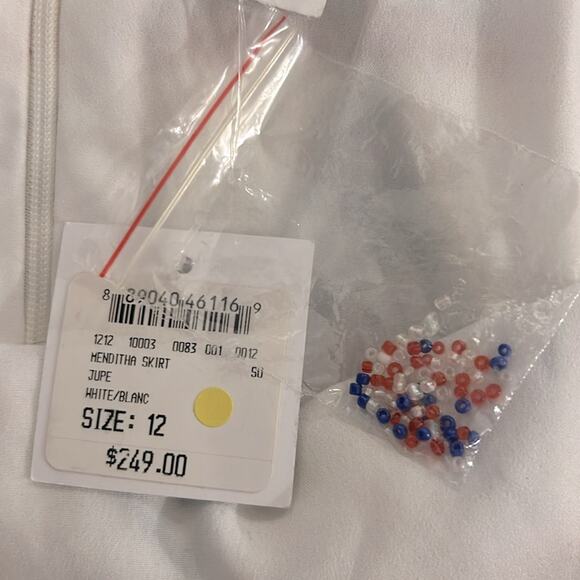 NWT Club Monaco Menditha beaded chevron zig zag skirt - Picture 11 of 11